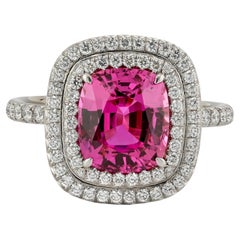 Tiffany & Co. Soleste 4.42ct Pink Sapphire & Diamond Ring