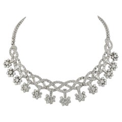 Van Cleef & Arpels Platinum Diamond Necklace, 35.00 carats