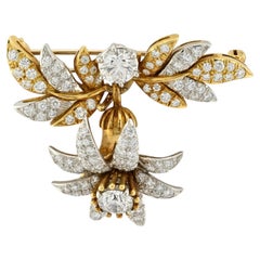 Tiffany & Co. Schlumberger Jasmine Diamond Brooch