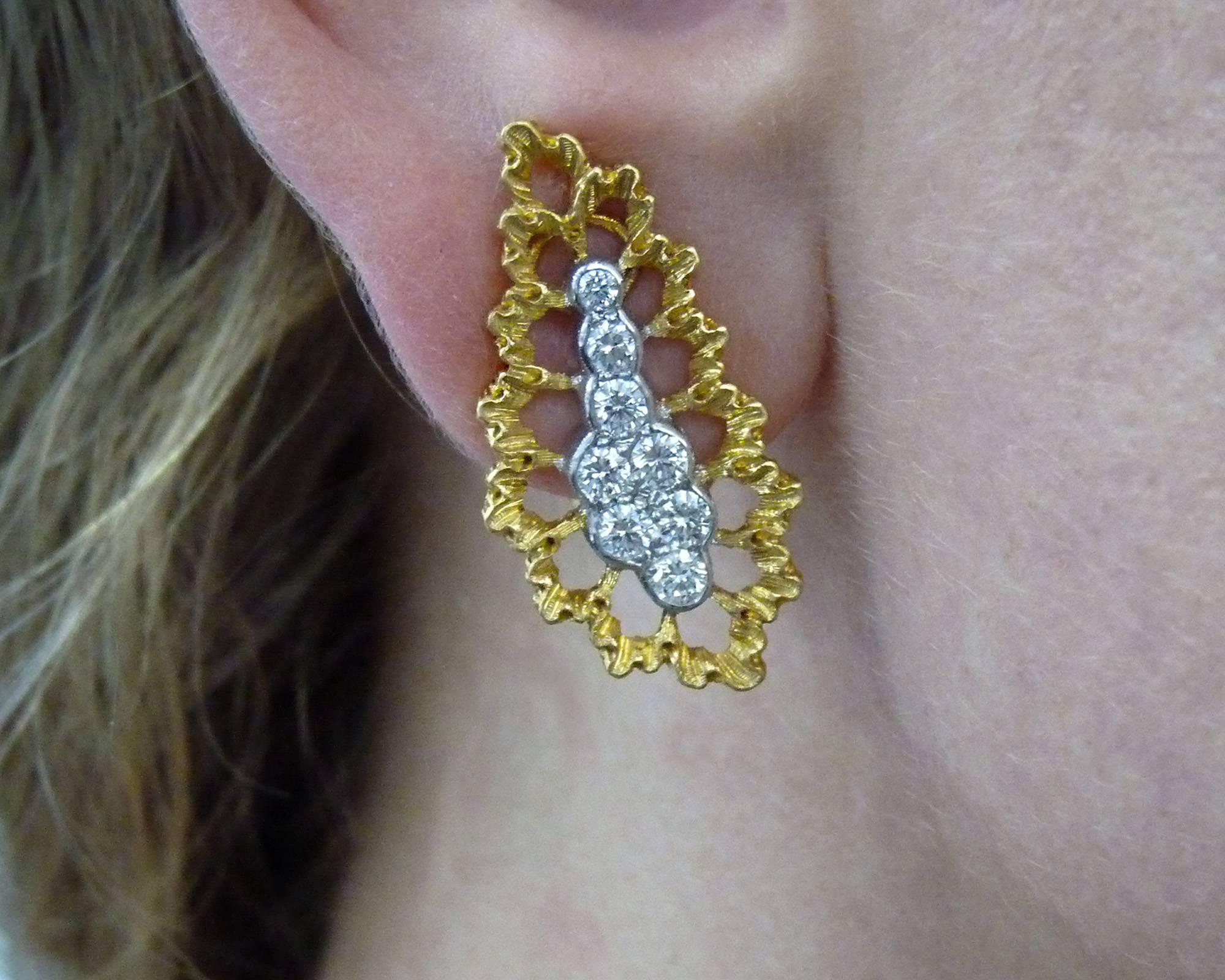 18 k earrings