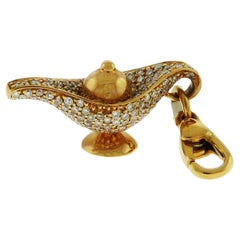 Lampenanhänger aus 18 Karat Gold mit Diamanten von Crivelli