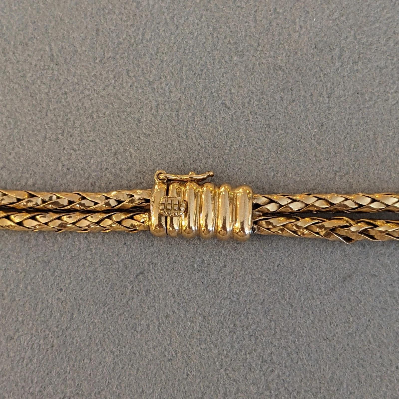 Collier en or jaune 18k et platine avec turquoise française, rubis et diamants en vente 3