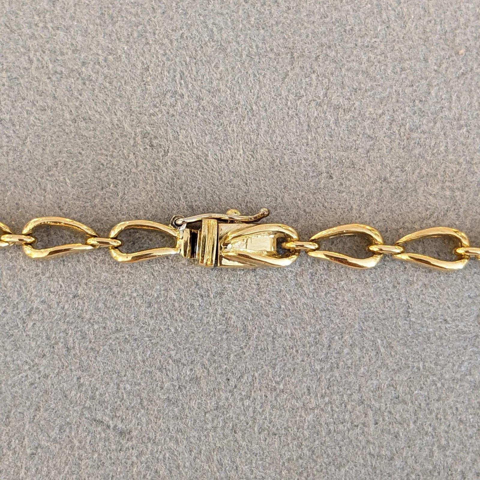 Collana girocollo con diamanti Italia in oro giallo 18 carati in vendita 2
