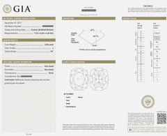 GIA Bezel Set Natural Cushion Diamond Ring in 18k Yellow Gold