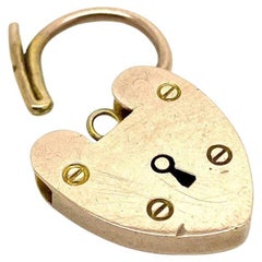 Antique Victorian 9ct Rose Gold Padlock Necklace