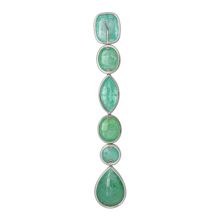 Colleen B. Rosenblat African Paraiba Tourmaline Gold Drop Earrings For ...