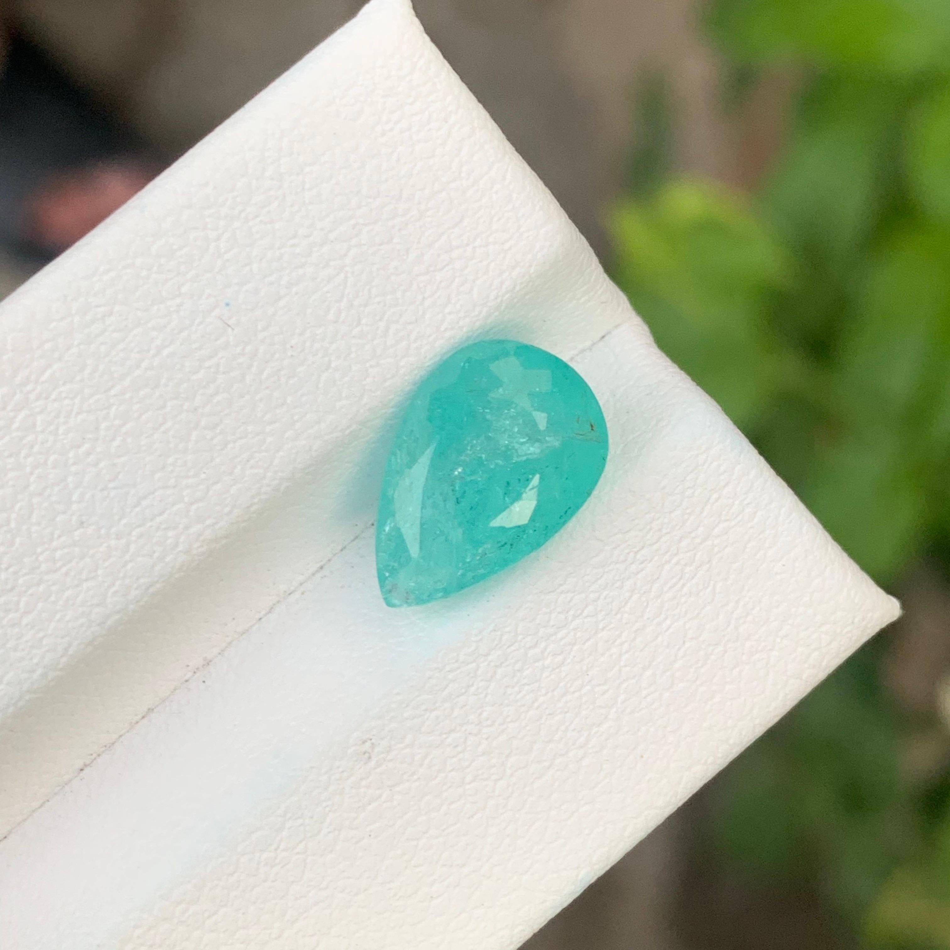 AIG Certified 4.34 Carat Natural Loose Paraiba Tourmaline Pear Shape Gemstone Neuf - En vente à Peshawar, PK