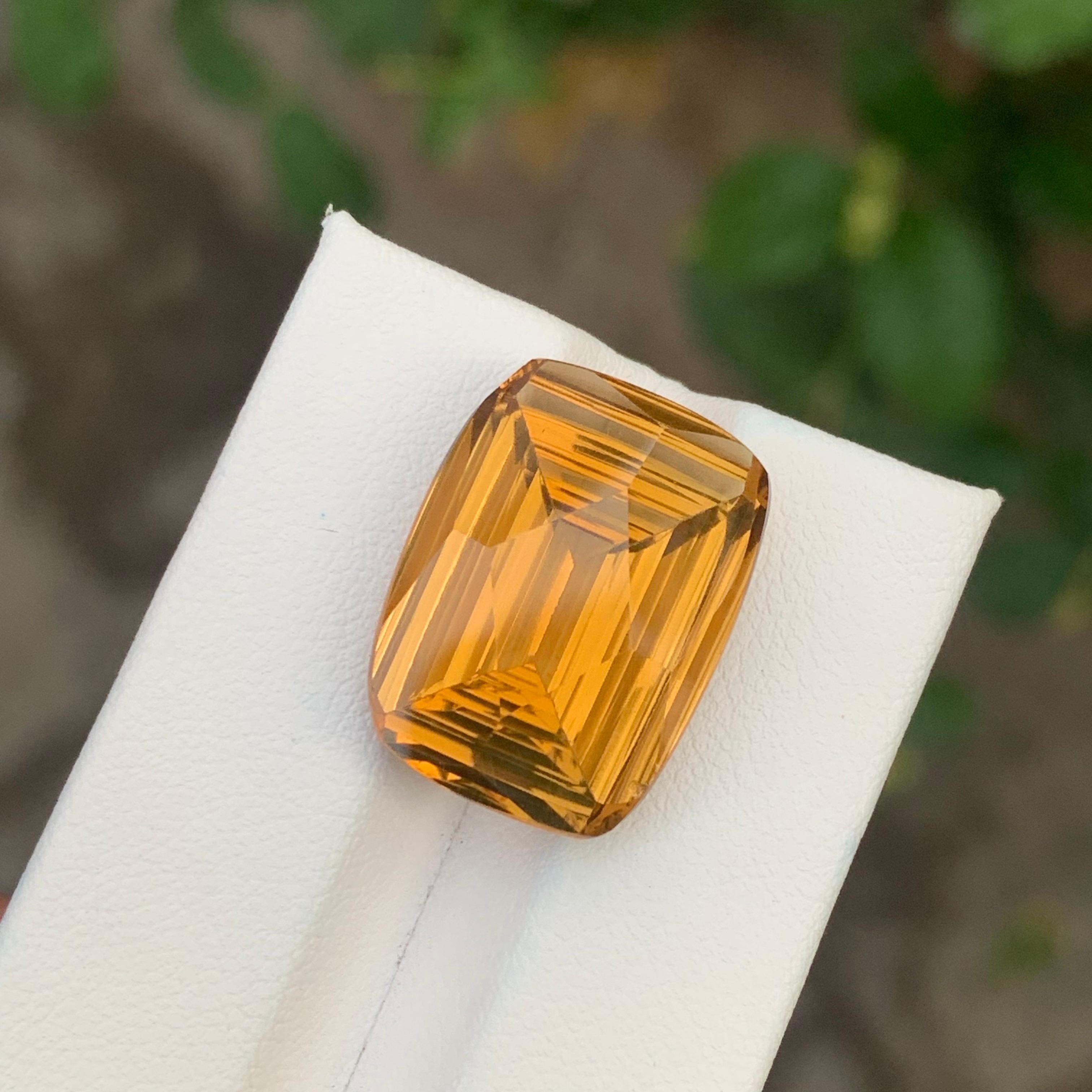 17,70 Karat natürlicher loser Honig Citrin Smaragd Form Edelstein (Arts and Crafts) im Angebot