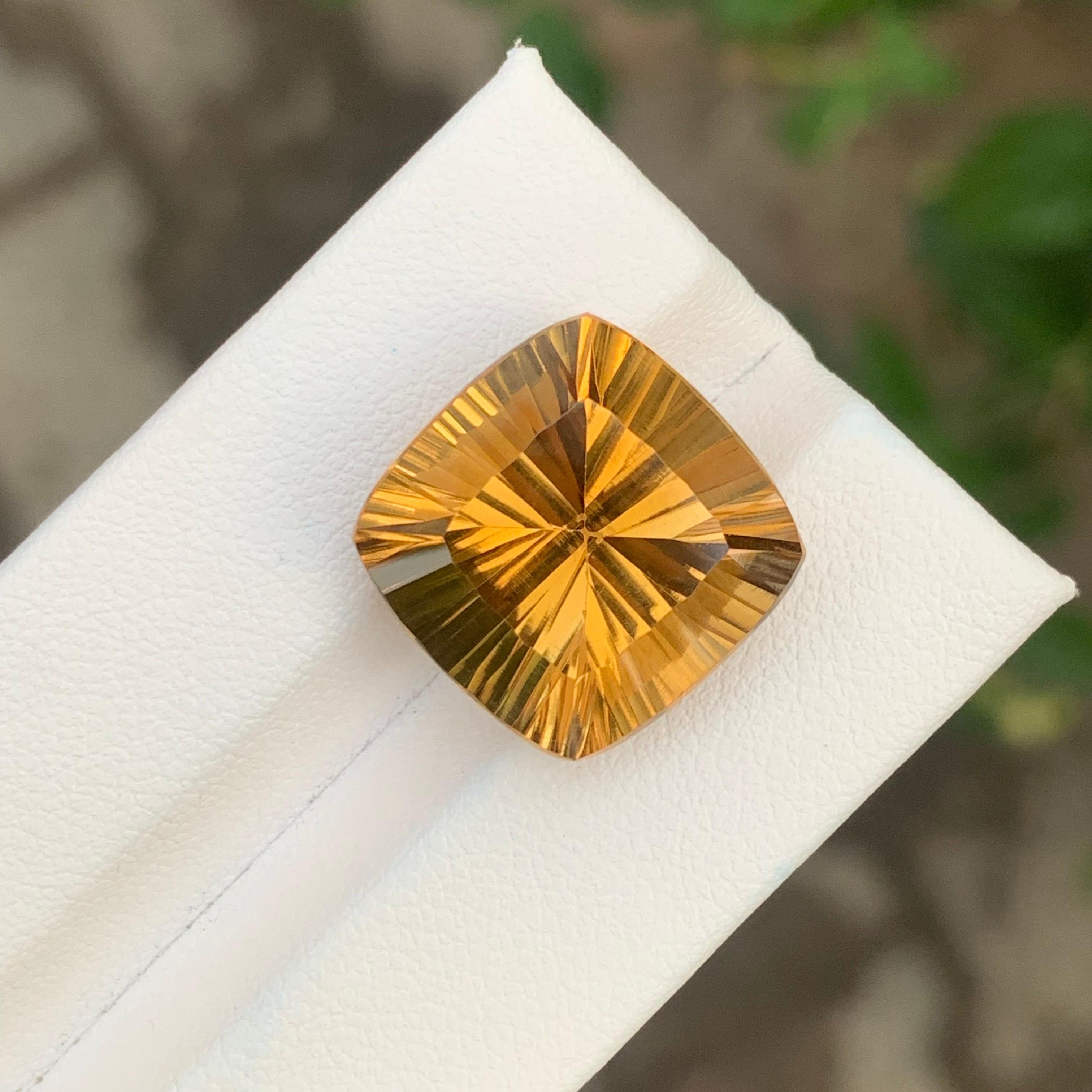 Loose Honey Citrine

Weight: 14.80 Carats
Dimension: 16.1 x 15.9 x 10.6 Mm
Origin: Brazil
Shape: Square 
Treatment: Non
-
Citrine is a vibrant yellow to orange variety of quartz, prized for its warm, sunny hues and positive energy. Its name comes