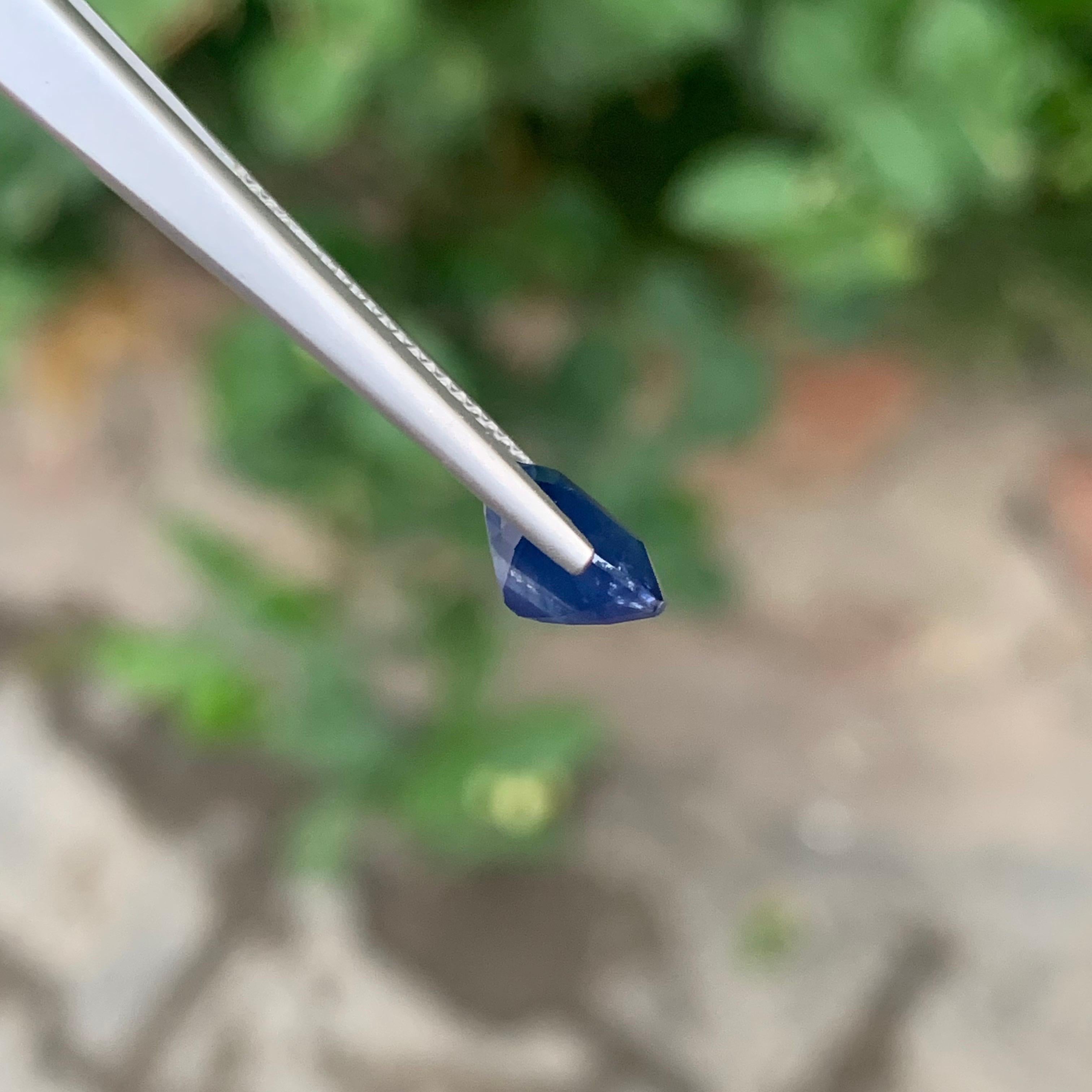 3,15 Karat natürlicher loser blauer Saphir Kissenform Edelstein im Angebot 5