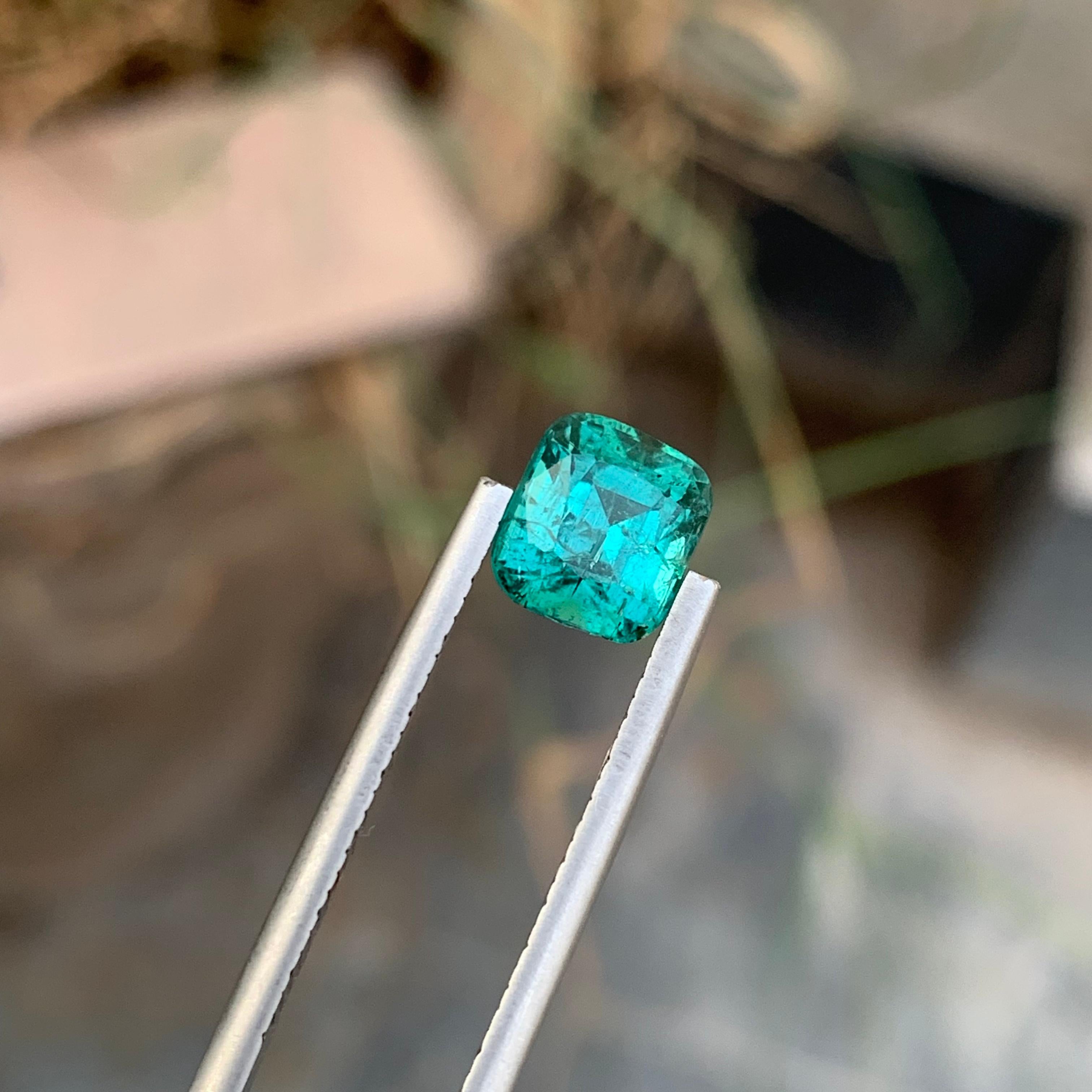 2.15 Carat Natural Loose Blueish Green Tourmaline Gemstone Afghan Mine 2