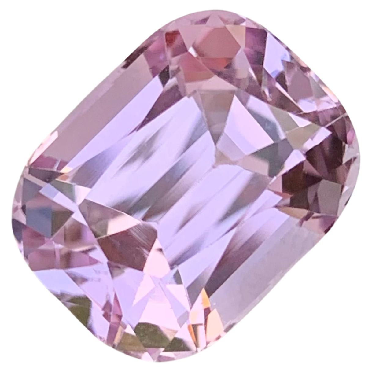 11.15 Natural Loose Purplish Pink Kunzite Cushion Shape Gem For Jewellery