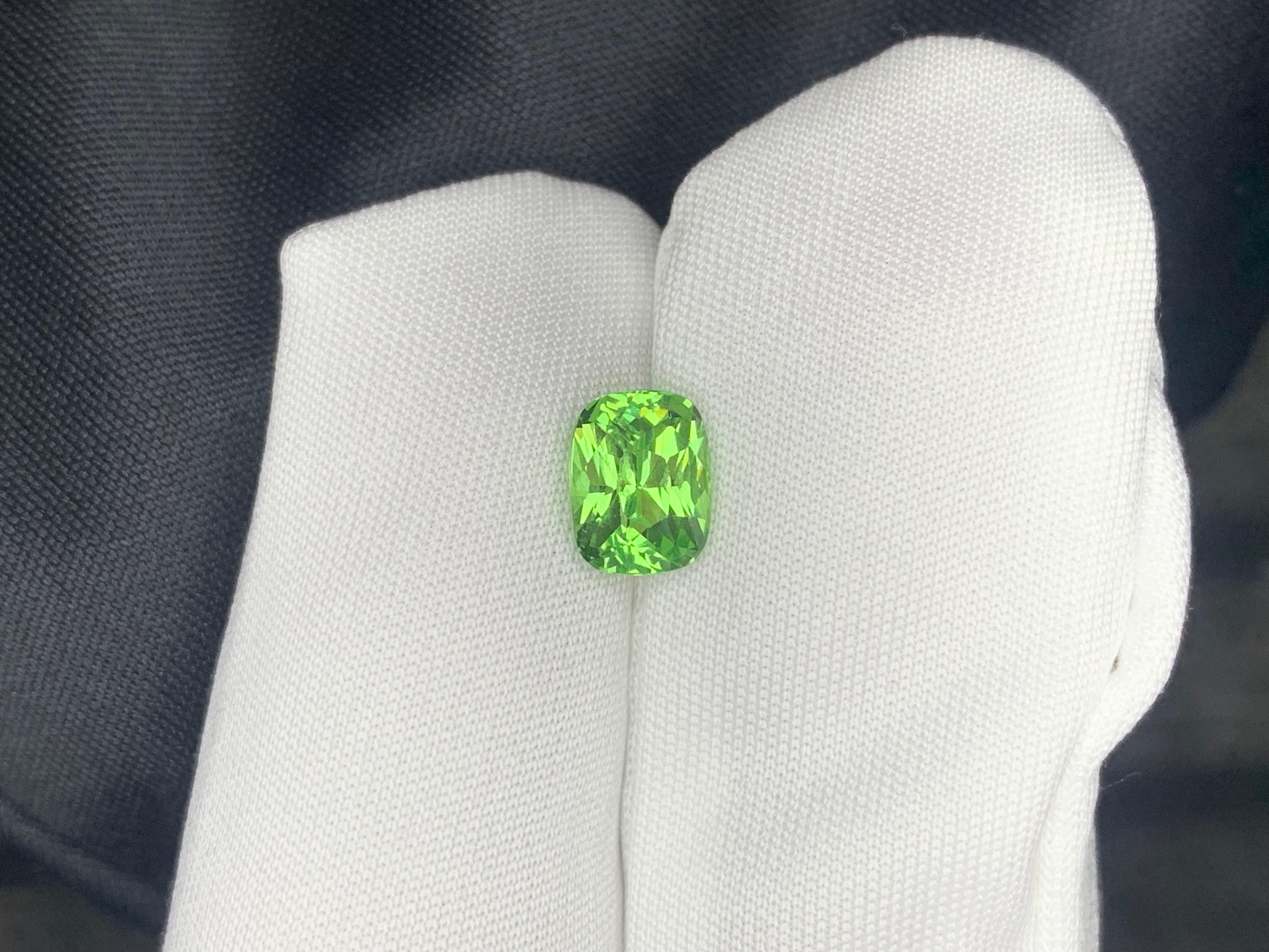 1.50 Carat Natural Loose Tsavorite Garnet Cushion Shape Gemstone (pierre précieuse en forme de coussin) en vente 5