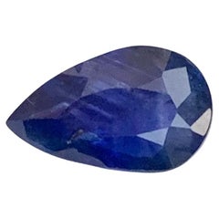 1.60 Carat Natural Loose Blue Sapphire Pear Shape Gemstone