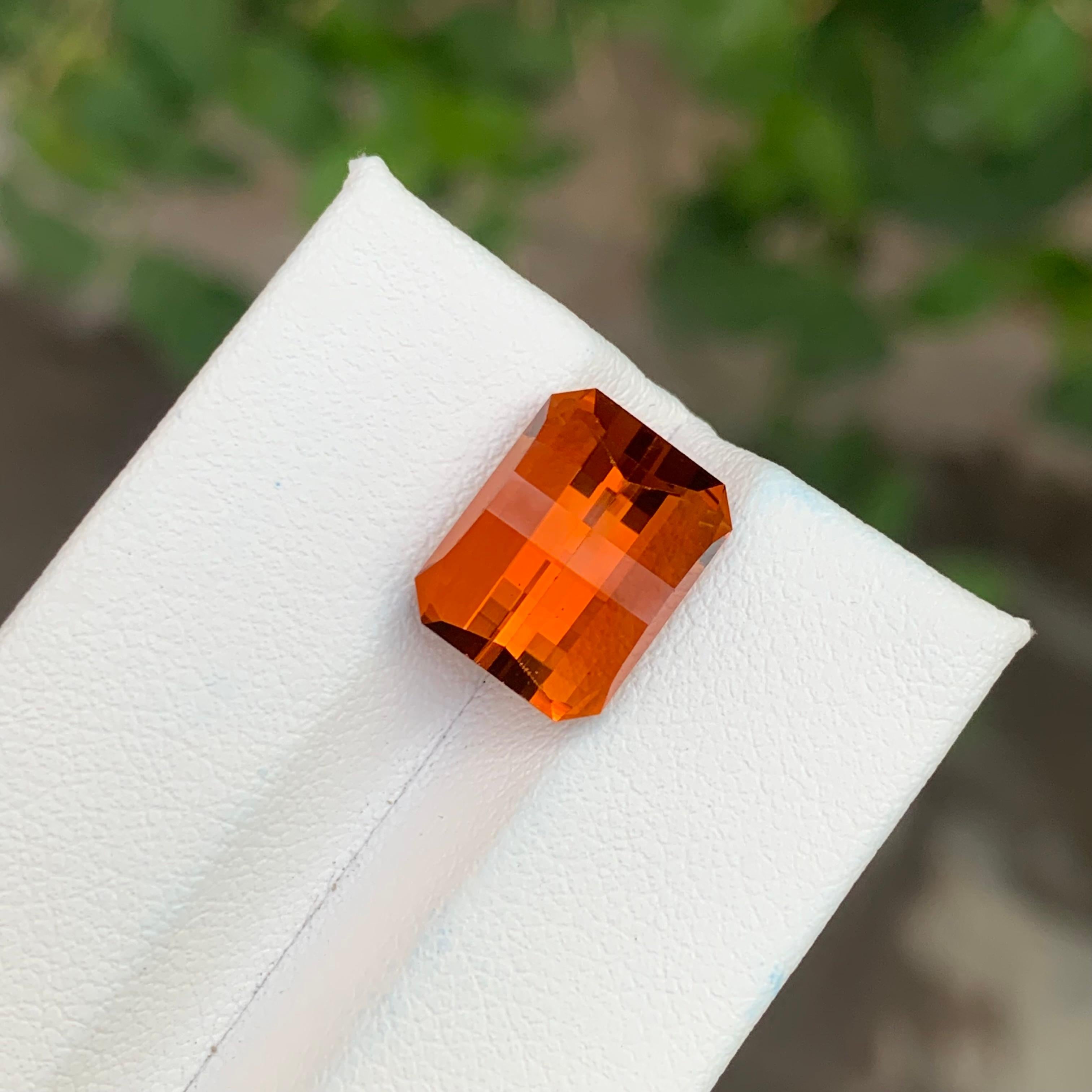 6,15 Karat Natürlicher Lose Madeira Citrin Pixel Schliff Edelstein im Zustand „Neu“ im Angebot in Peshawar, PK