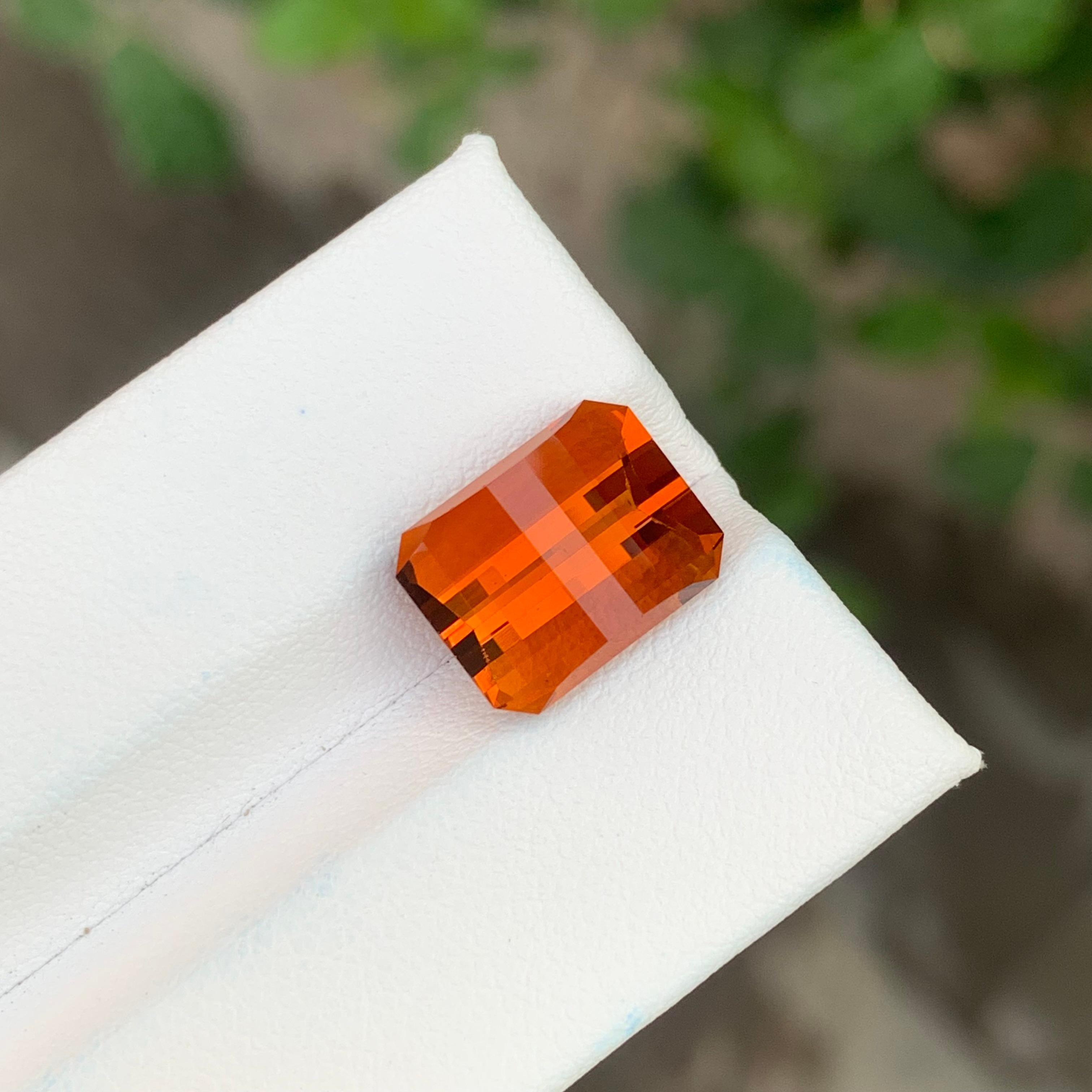 6,15 Karat Natürlicher Lose Madeira Citrin Pixel Schliff Edelstein (Arts and Crafts) im Angebot