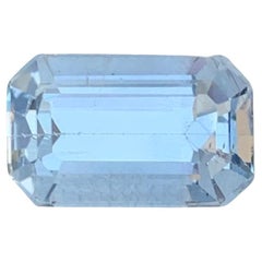 4.10 Carat Natural Loose Goshenite Aquamarine Emerald Shape Gemstone