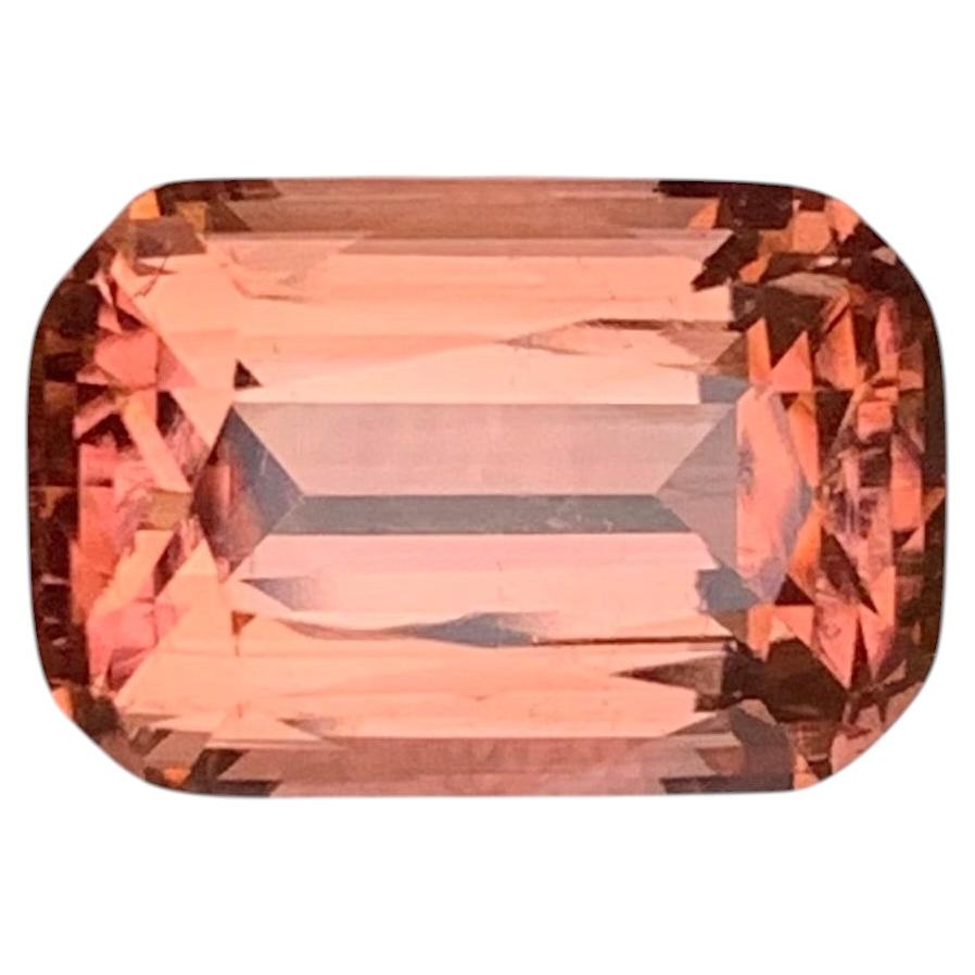 4.30 Carat Natural Loose Peach Pink Tourmaline Cushion Cut Gemstone