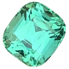 2.65 Carat Natural Loose Blue Green Tourmaline Cushion Cut Gemstone
