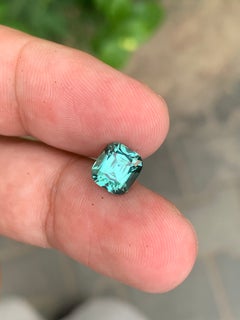 Cushion Cut Seafoam Tourmaline, 2.40 Carat, Afghanistan, Arts & Crafts