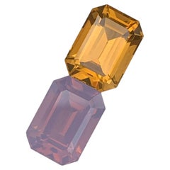 Reverse-Paar: Citrin und Amethyst, 5,10 Karat