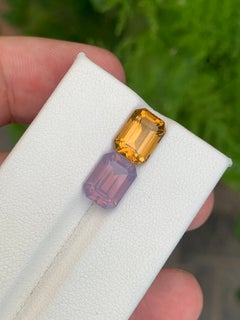 Reverse-Paar: Citrin und Amethyst, 5,10 Karat
