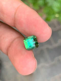 Cushion Cut Blue Green Tourmaline, 3.55 Carat, Afghanistan