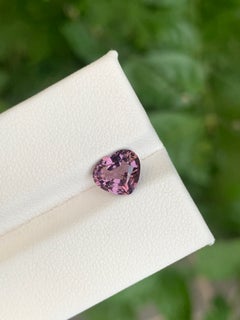 Pink Spinel 1.40 Carat Heart Cut Gemstone From Tanzania