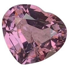 Pink Spinel 1.40 Carat Heart Cut Gemstone From Tanzania