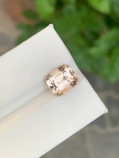 Imperial Topaz Cushion Cut Gemstone, 3.85 Carats, Pakistan Origin