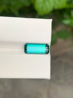 Turmalina azul verdosa, 3,95 quilates, gema suelta