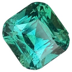 Blue Green Tourmaline 4.15 Carat Loose Gemstone, Arts And Crafts