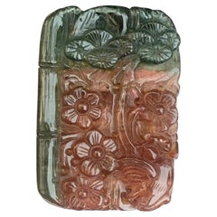 Tormalina tallada y perforada, 112,05 quilates, para colgante