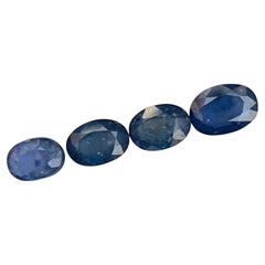 4.70ct Heated Bluish-Teal Sapphire Lot, Madagascar, Oval Cut