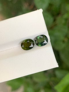 3.50ct Heated Green Sapphire Loose Gemstone, Oval Cut, Madagascar