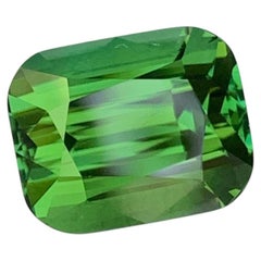 Cushion Cut Green Tourmaline Gemstone, 5.20 Carat, Afghanistan Origin