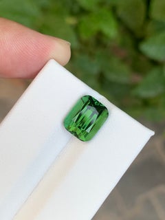 Cushion Cut Green Tourmaline Gemstone, 5.20 Carat, Afghanistan Origin