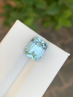 5.25 Carat Aquamarine Cushion Cut Gemstone From Pakistan