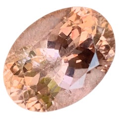 Pietra preziosa di morganite da 8,35 carati, forma ovale, per anello