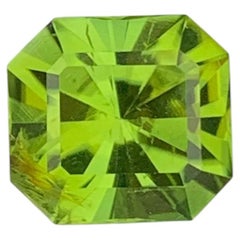 3.00 Carat Natural Loose Peridot Octagon Cut Gemstone