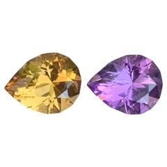 2.35 Carat Natural Loose Amethyst Citrine Reverse Pair Gemstone