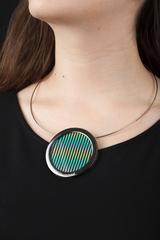 Chromointerférence, collier, Carlos Cruz-Diez -édition limitée-Bijoux d'artiste