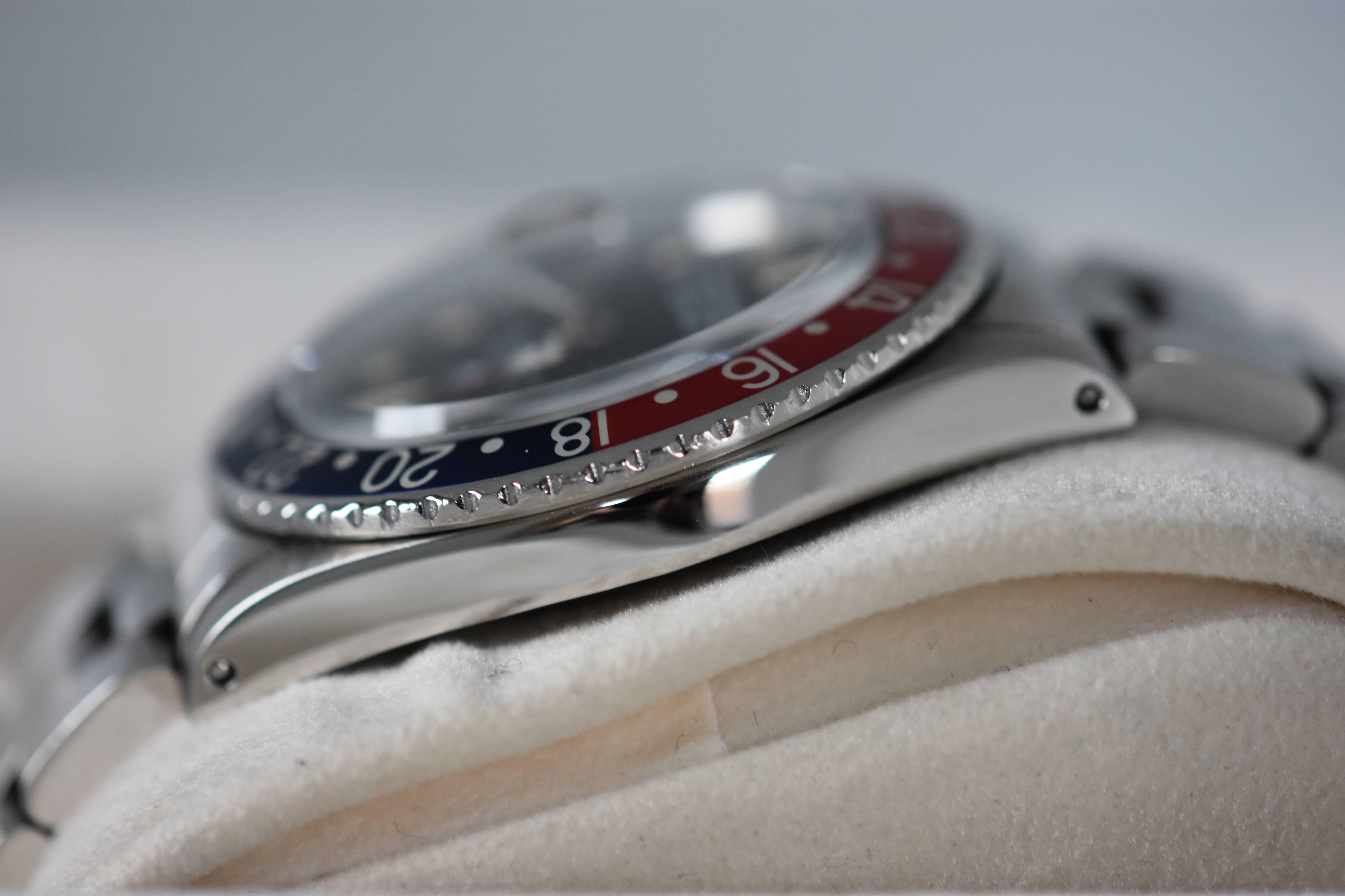 Men's Rolex Stainless Steel GMT-Master Chronometer Wristwatch Ref 1675