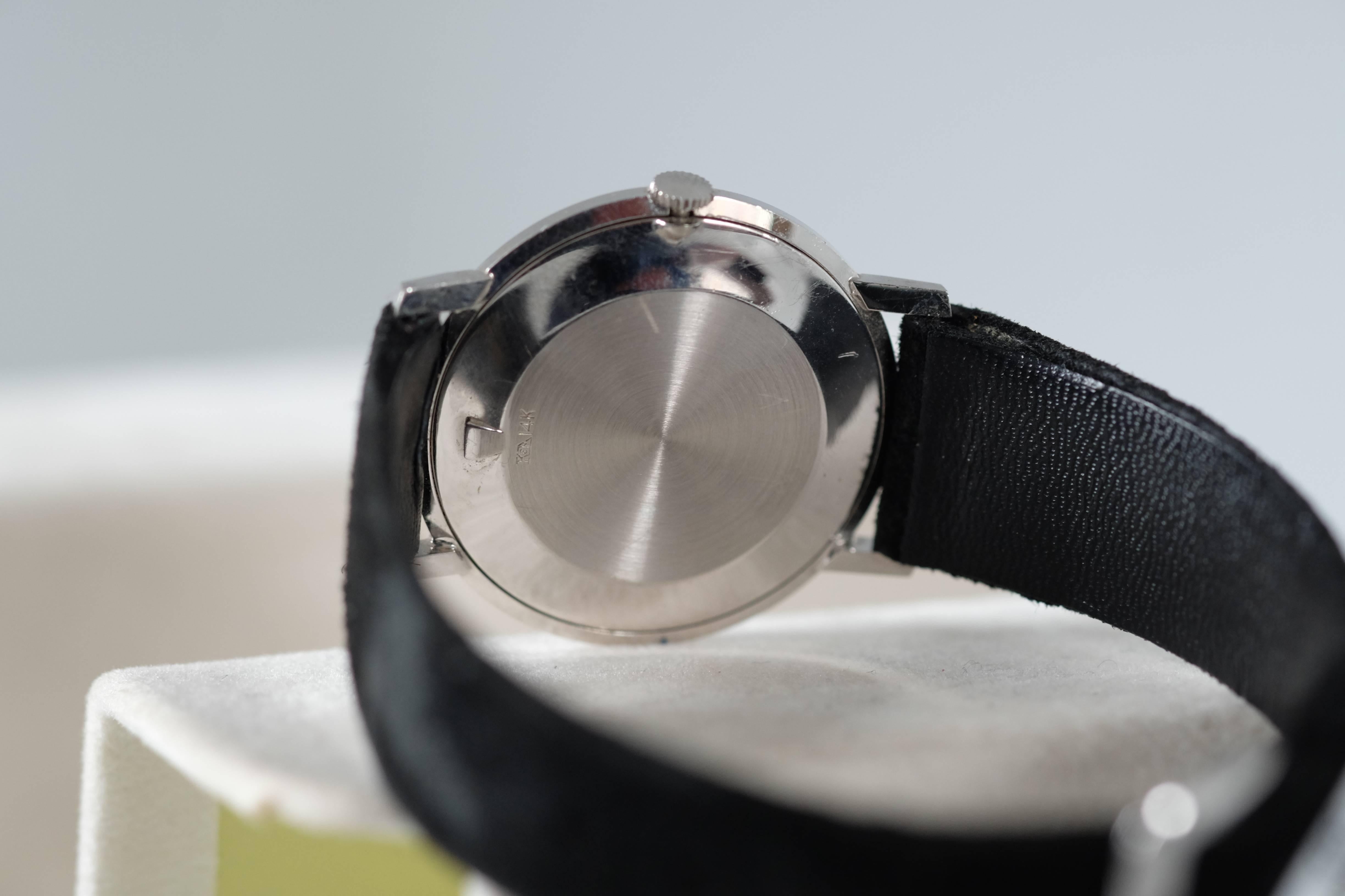 Jaeger LeCoultre White Gold Galaxy Mystery Dial Wristwatch In Excellent Condition In New York, NY
