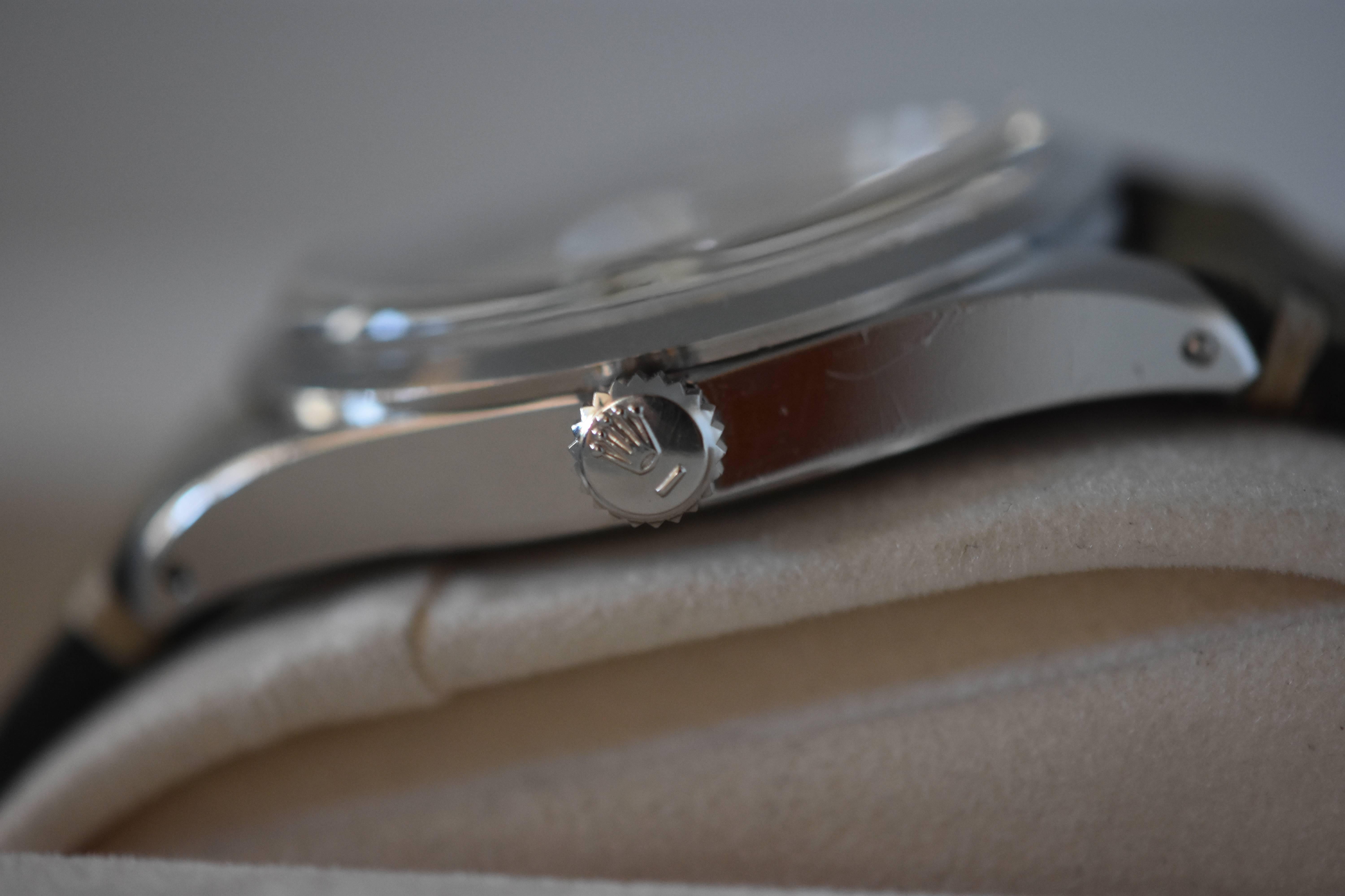Women's or Men's Tudor Prince Stainless Steel Jumbo Oysterdate Wristwatch Ref 7024/0