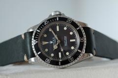 Rolex Stainless Steel Submariner Maxi Dial Wristwatch Ref 5513