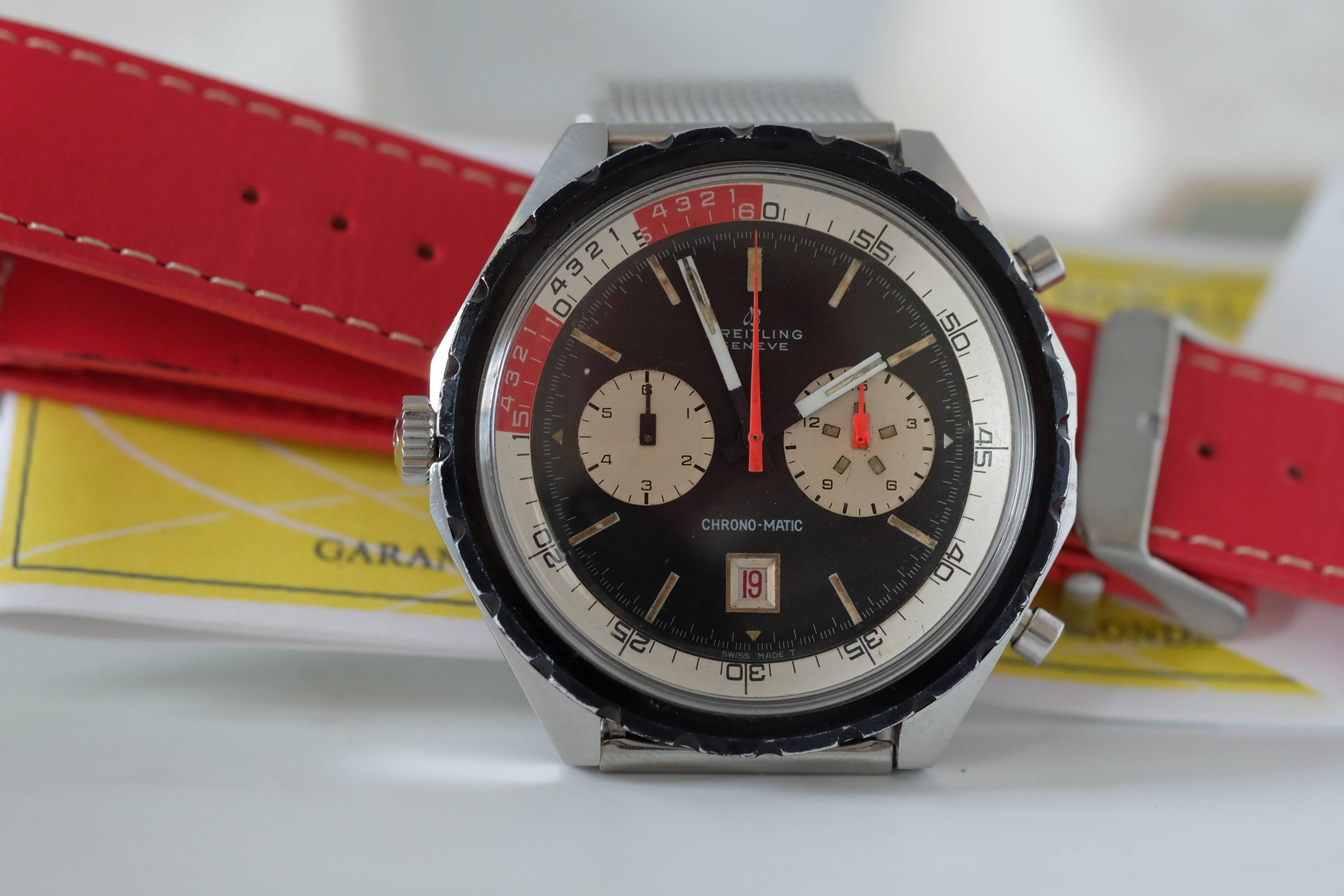Men's Vintage Breitling Yachting Chronograph For Sale