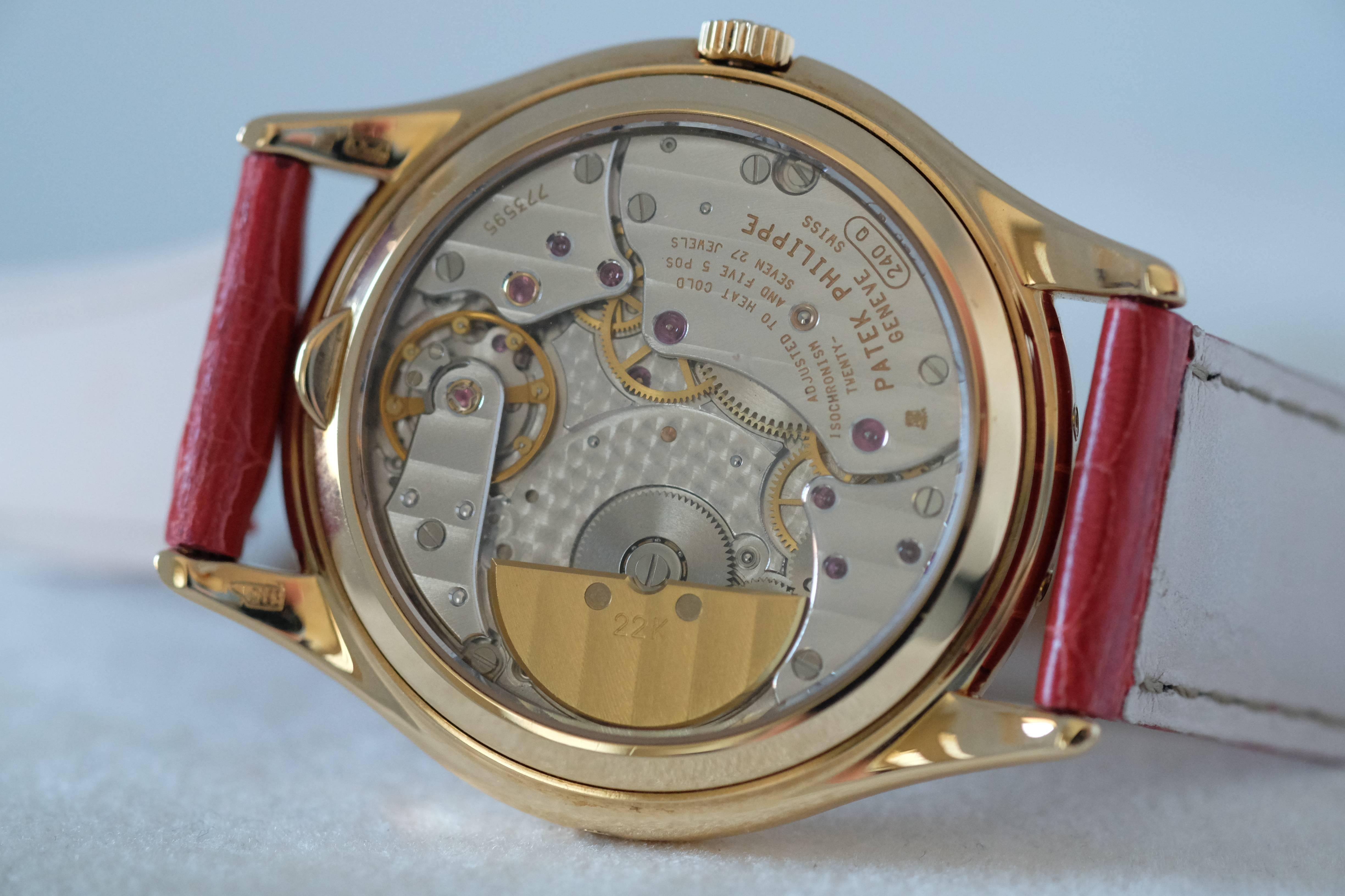Patek Philippe Yellow Gold Perpetual Calendar Wristwatch 1