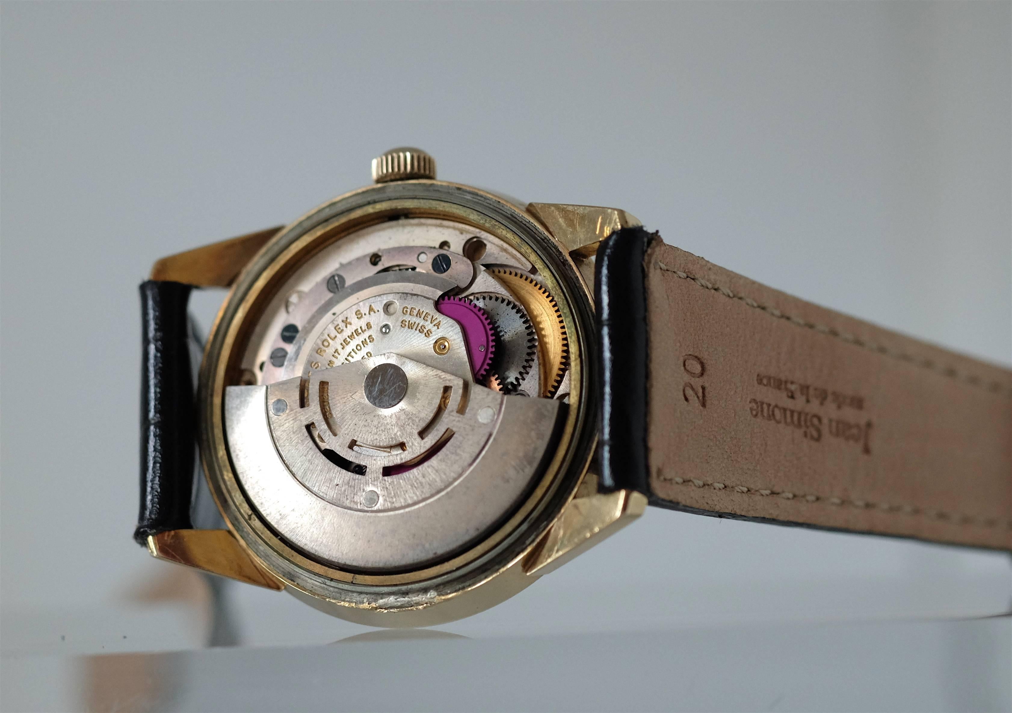 Women's or Men's Rolex Yellow Gold Automatic Dress Wristwatch For Sale