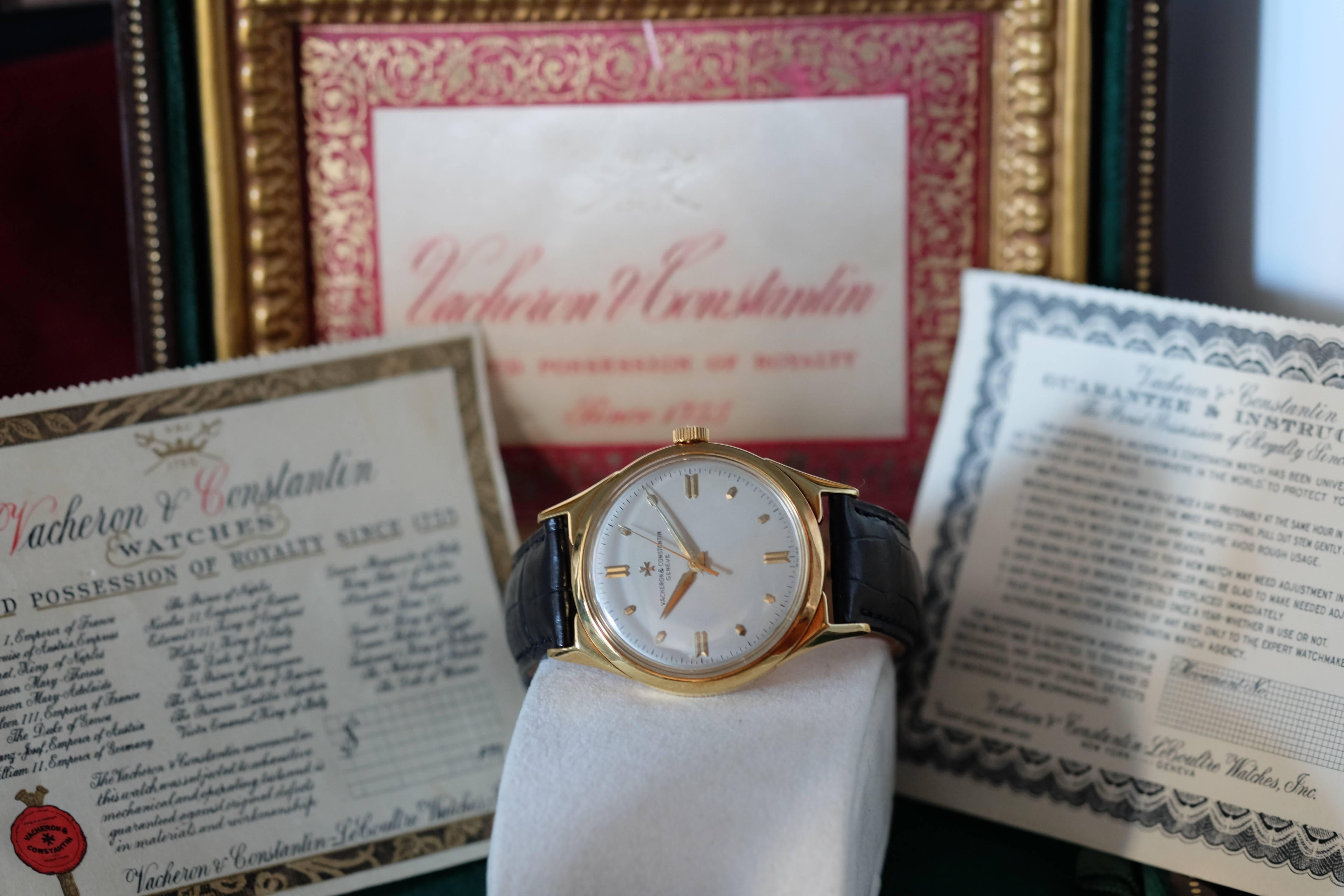 Vacheron Constantin gold Chronometre Royal extreme precision watch Circa 1955 1